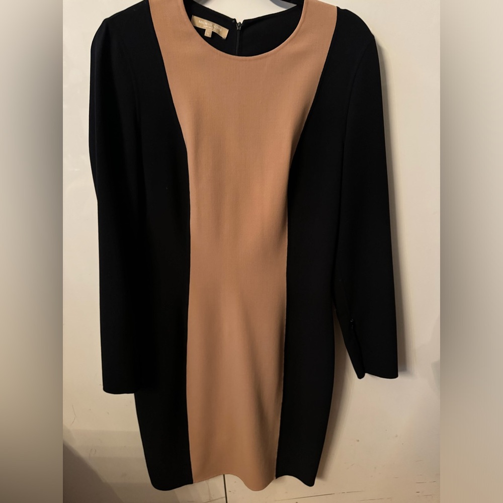 Michael Kors made in Italy color block wool dress